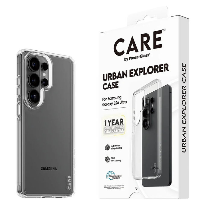 Case Urban Explorer for Samsung Galaxy S26 Ultra, Transaparentná, PanzerGlass