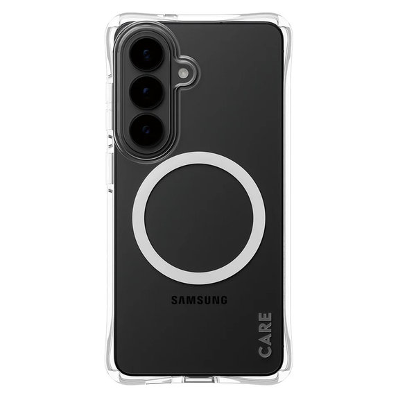 Case Samba with White QI for Samsung Galaxy S26, Transparent, PanzerGlass