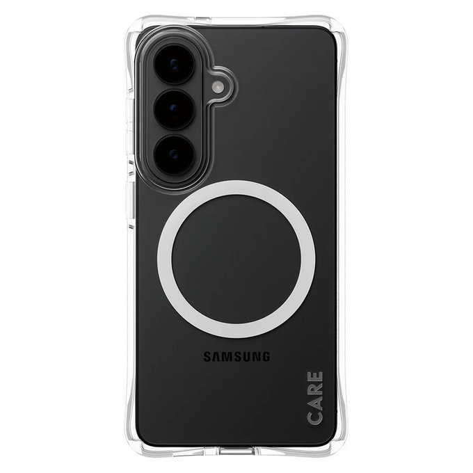 Case Samba with White QI for Samsung Galaxy S26, Transparent, PanzerGlass