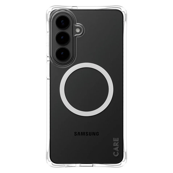 Case Samba with White QI for Samsung Galaxy S26+, Transparent, PanzerGlass