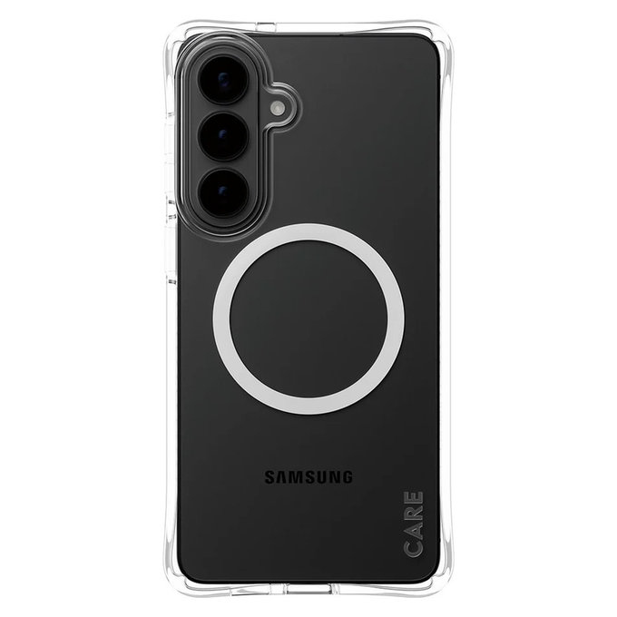 Case Samba with White QI for Samsung Galaxy S26+, Transparent, PanzerGlass