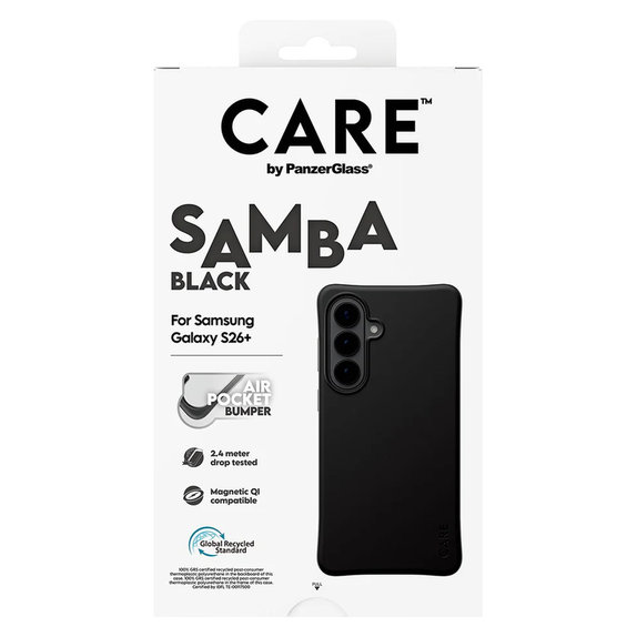 Case Samba with QI for Samsung Galaxy S26+, Black, PanzerGlass