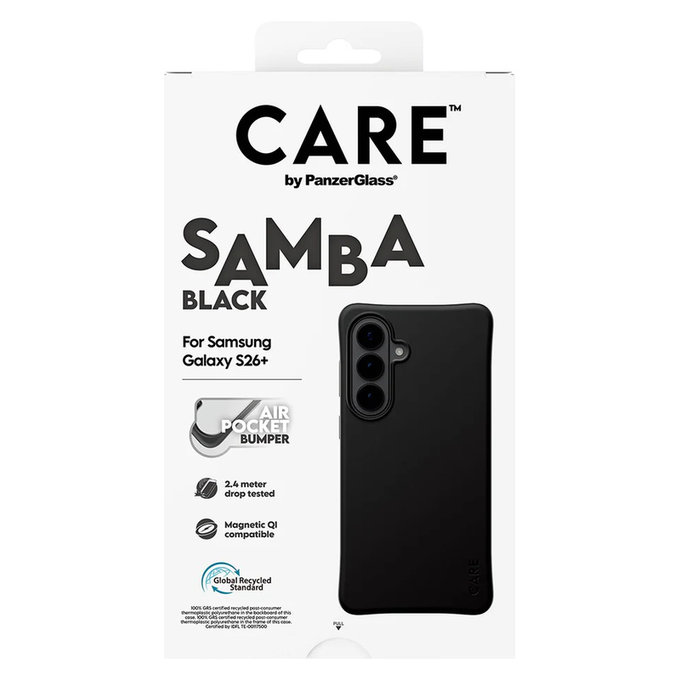 Case Samba with QI for Samsung Galaxy S26+, Black, PanzerGlass