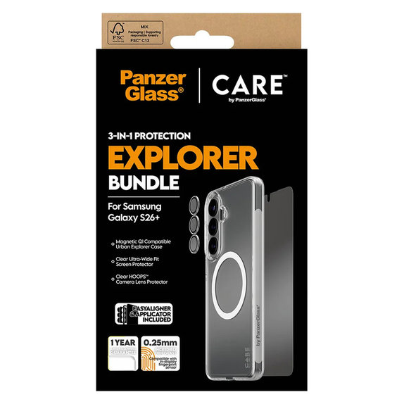 Bundle Explorer 3-in-1 for Samsung Galaxy S26+, PanzerGlass