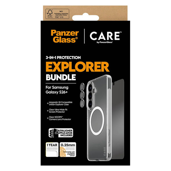 Bundle Explorer 3-in-1 for Samsung Galaxy S26+, PanzerGlass