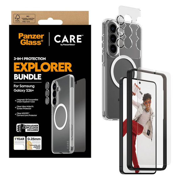Bundle Explorer 3-in-1 for Samsung Galaxy S26+, PanzerGlass