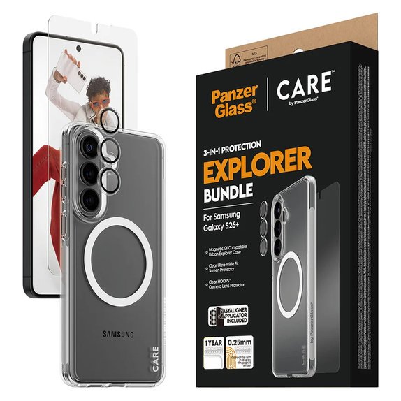 Bundle Explorer 3-in-1 for Samsung Galaxy S26+, PanzerGlass