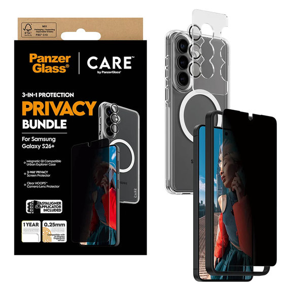 Bundle Privacy 3-in-1 for Samsung Galaxy S26+, PanzerGlass