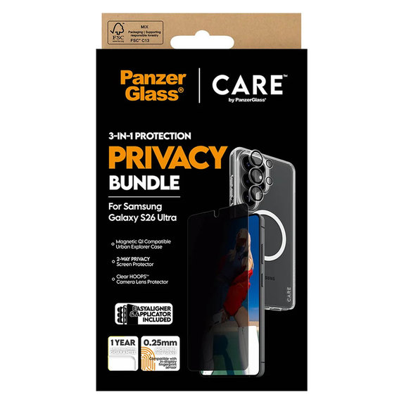 Bundle Privacy 3-in-1 for Samsung Galaxy S26 Ultra, PanzerGlass