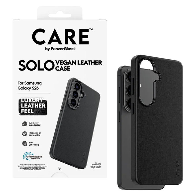 Case Solo for Samsung Galaxy S26, Black, PanzerGlass