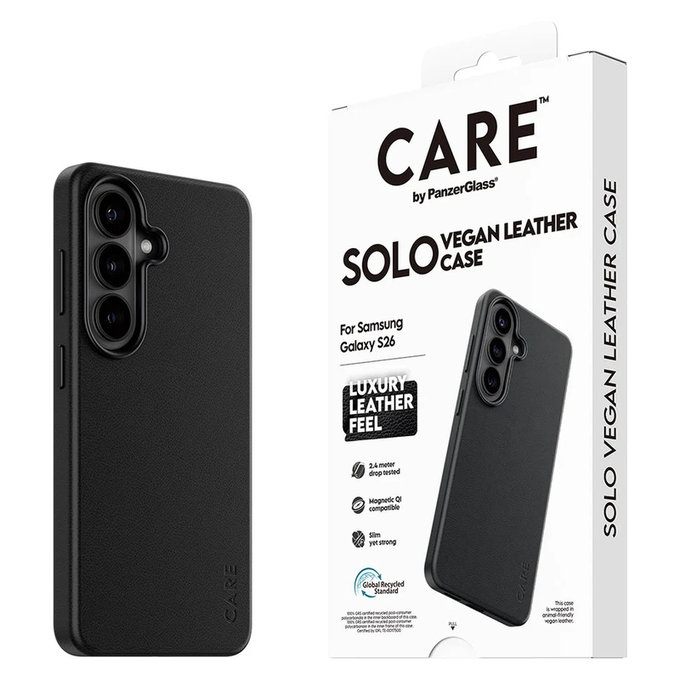 Case Solo for Samsung Galaxy S26, Black, PanzerGlass