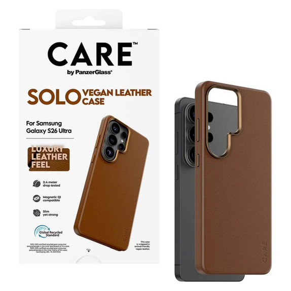 Case Solo for Samsung S26 Ultra, Brown, CARE