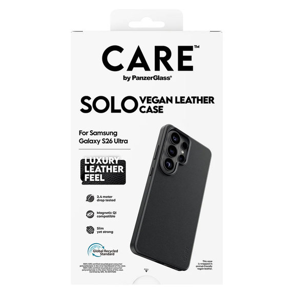 Case Solo for Samsung Galaxy S26 Ultra, Black, PanzerGlass