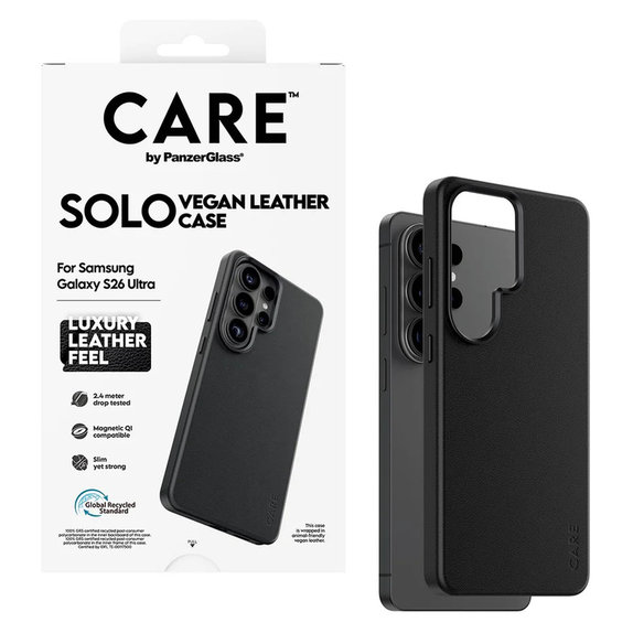 Case Solo for Samsung Galaxy S26 Ultra, Black, PanzerGlass