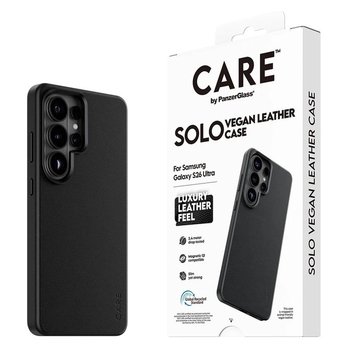 Case Solo for Samsung Galaxy S26 Ultra, Black, PanzerGlass