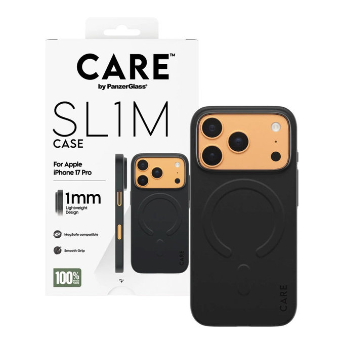 Case SL1M for iPhone 17 Pro, Black, PanzerGlass