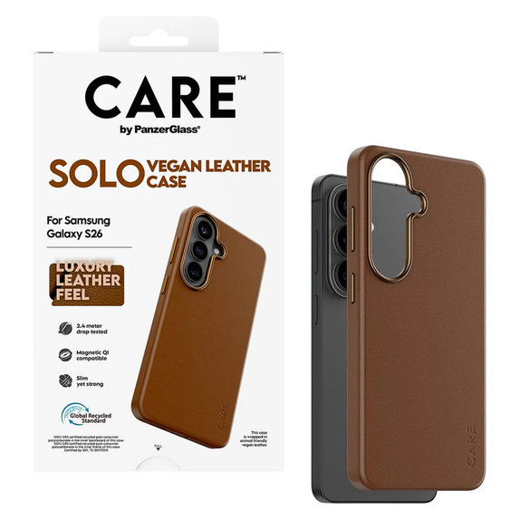 Case Solo for Samsung Galaxy S26, Hnedé, PanzerGlass