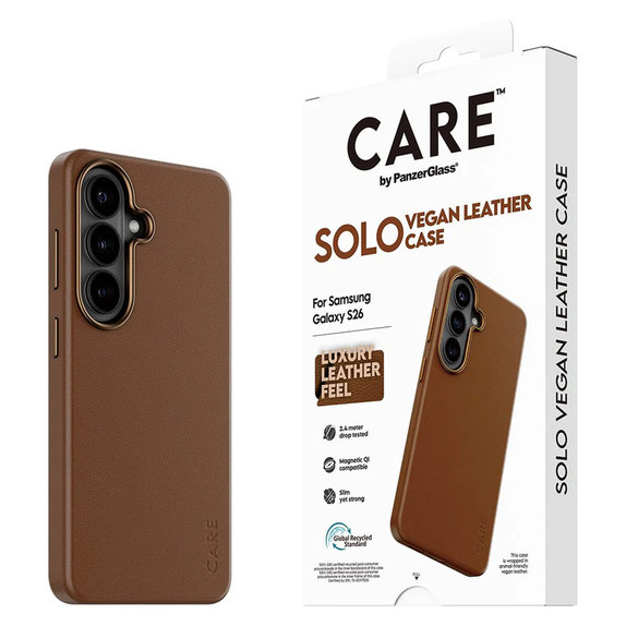 Case Solo for Samsung Galaxy S26, Hnedé, PanzerGlass