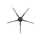 Replacement set for Xiaomi Roborock S7, S7 MaxV Ultra (2x Main brush, 4x Filter, 4x Side brush - Black, 4x Mop cloth)