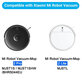 Replacement set for Xiaomi Mi Robot Vacuum Mop 2 Pro, 2 Lite (1x Main brush, 2x Filter, 2x Side brush)
