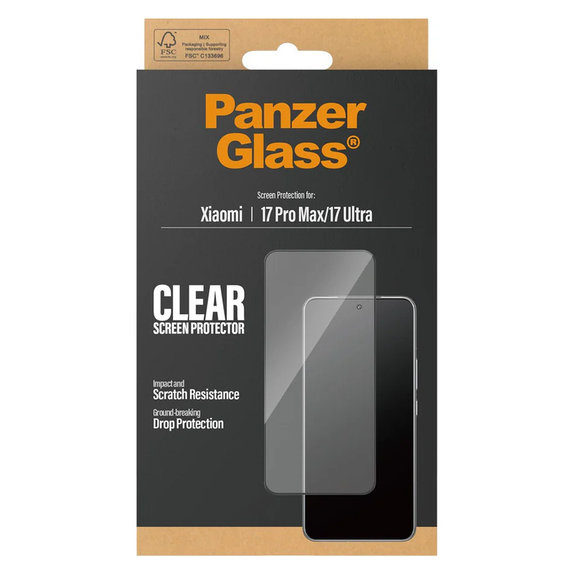 Tempered Glass UWF for Xiaomi 17 Ultra, Black, PanzerGlass