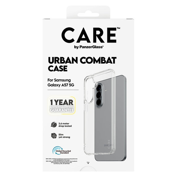 Case Urban Combat for Samsung Galaxy A57, Transparent, PanzerGlass