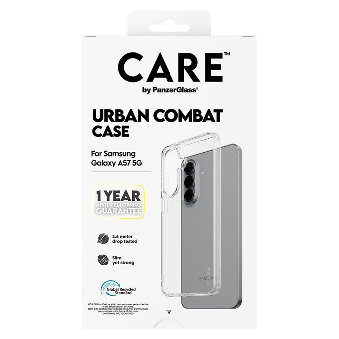 Case Urban Combat for Samsung Galaxy A57, Transparent, PanzerGlass