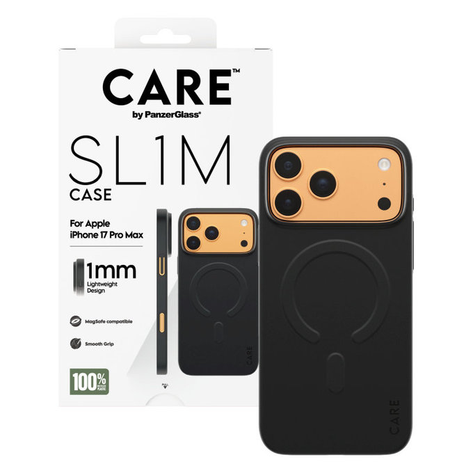 Case SL1M for iPhone 17 Pro Max, Black, PanzerGlass