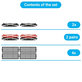 Replacement set for Bissell Crosswave 17132, 2225N, 2582N, 3551N (2x rotating brush for carpets, 2 pairs of rotating brushes for various surfaces, 4x Filter)