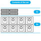 Replacement set for BOSCH GAS 25 (4x Filter, 8x Dust bag)