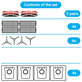 Replacement set for iRobot Roomba e-series, i-series, j-series (2 pairs of Main brushes, 4x Filter, 4x Side brush, 4x Dust bag)