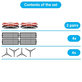 Replacement set for iRobot Roomba S9, S9+ (2 pairs of Main brushes, 4x Filter, 4x Side brush)