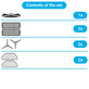 Replacement set for Sencor SRV9250, 9200, 8250, 6250, 4200 (1x Main brush, 2x Filter, 2x Side brush, 2x Mop cloth)