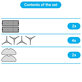Replacement set for Xiaomi Robot Vacuum E5 (2x Filter, 4x Side brush, 2x Mop cloth)