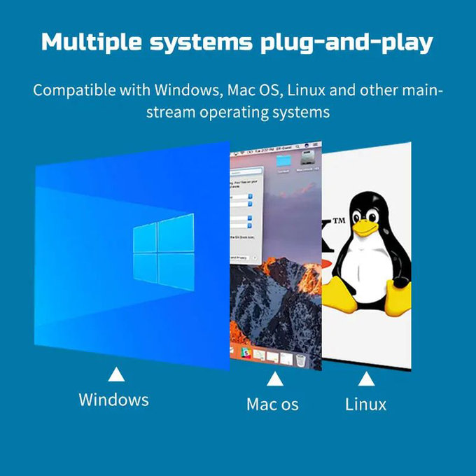 USB 3.0 / USB-C to SATA adapter for 2.5" and 3.5" HDD/SSD, with power supply