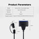 USB 3.0 / USB-C to SATA adapter for 2.5" and 3.5" HDD/SSD, with power supply