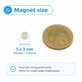Neodymium cylinder magnet N35, 5 x 3mm, 200pcs