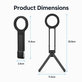 Foldable Magnetic Phone Stand, Compatible with MagSafe, Black