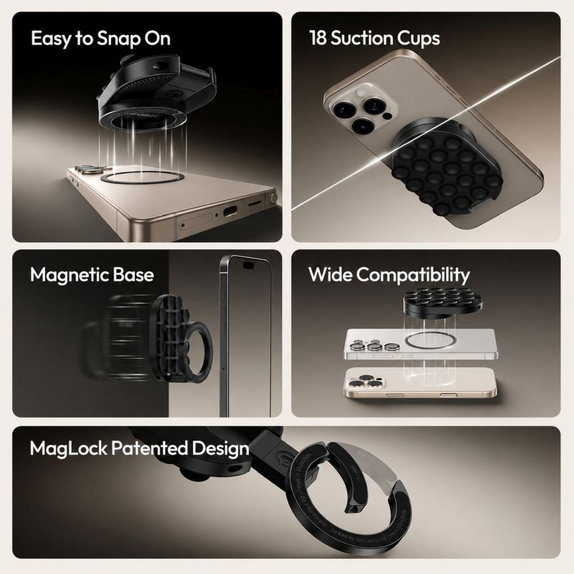 Magnetic suction mount Ulanzi MA39, black