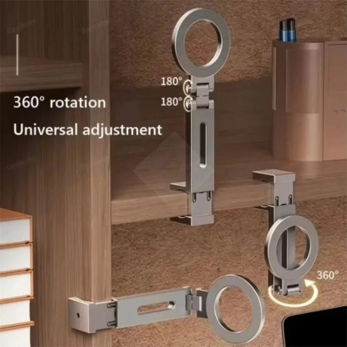 Universal rotating magnetic phone holder, grey