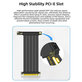 PCIe 4.0 x16 riser cable for graphics card, 20cm, black