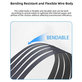 PCIe 4.0 x16 riser cable for graphics card, 20cm, black