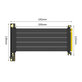 PCIe 4.0 x16 riser cable for graphics card, 20cm, black