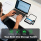 USB-C / USB 3.0 to SATA Adapter for HDD/SSD with Display, 12V/3A EU