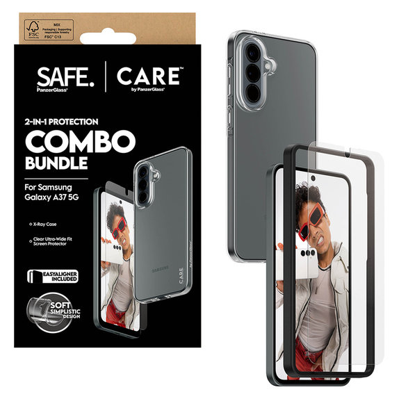 Bundle 2-in-1 for Samsung Galaxy A37, PanzerGlass