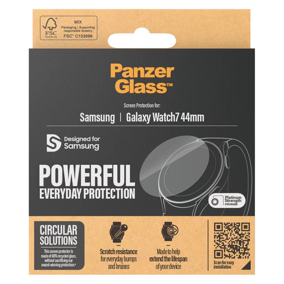 Tempered Glass UWF for Samsung Galaxy Watch7 44 mm, Clear, PanzerGlass