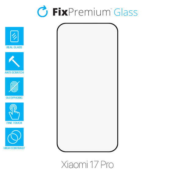 FixPremium FullCover Glass - Tempered Glass for Xiaomi 17 Pro