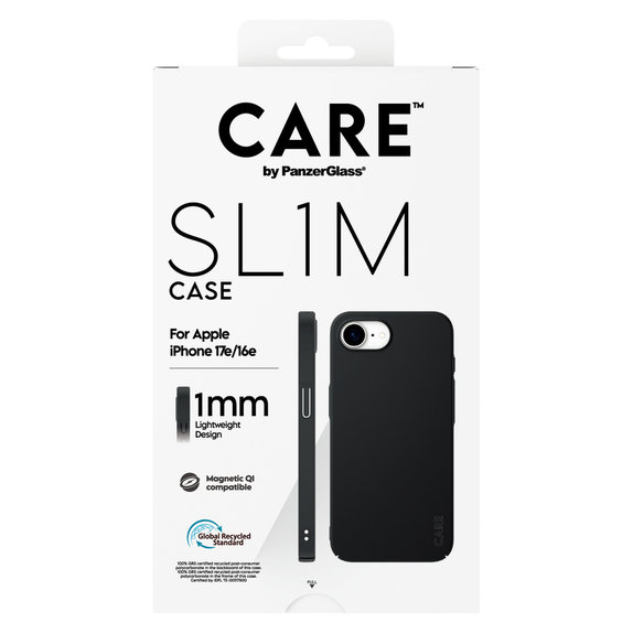 Case SL1M with MagSAFE by PanzerGlass for iPhone 17e/16e, Black, PanzerGlass