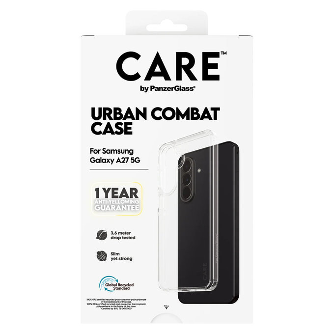 Case Urban Combat for Samsung Galaxy A27, Transparent, PanzerGlass
