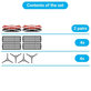 Replacement set for iRobot Roomba 700-series (1 pair of Main brushes, 2x Filter, 2x Side brush)